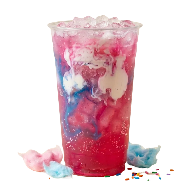 Crazy Carnie dirty soda with monster zero ultra®, blue raspberry, cotton candy, cream from Fizzy Fixins in St. Augustine, FL